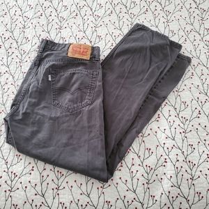 Levi's 505 Denim Jeans Gray/Black W34 L32